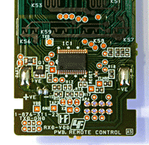 Parts of the Sony Remote control RM-AAP050 - Chip