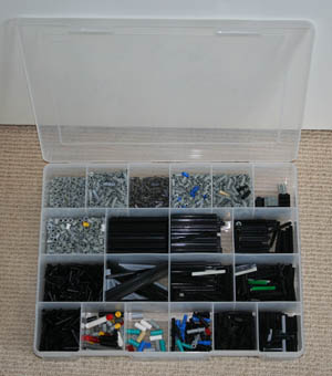 Lego Storage in tray